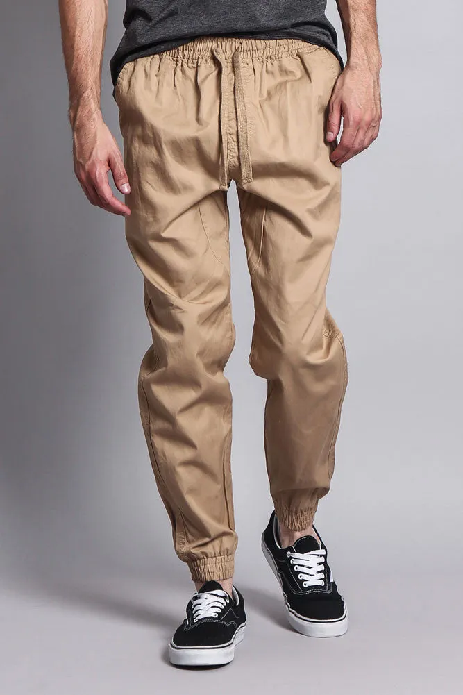 Non-Stretch Twill Jogger Pants