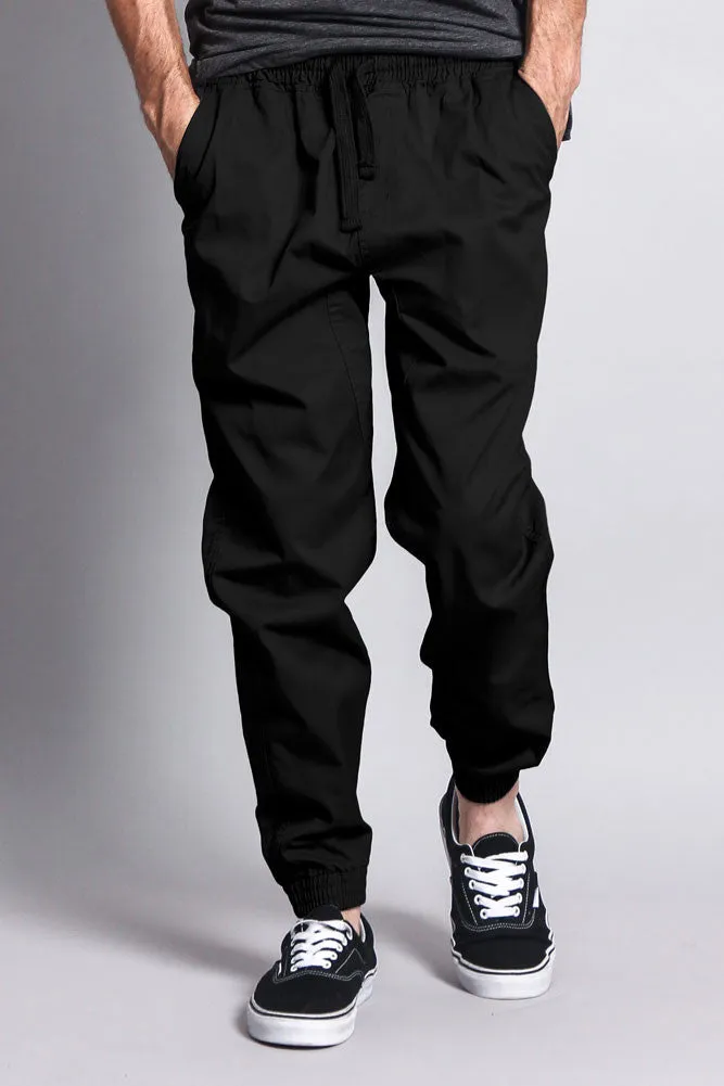 Non-Stretch Twill Jogger Pants