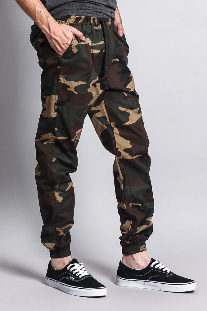 Non-Stretch Twill Jogger Pants