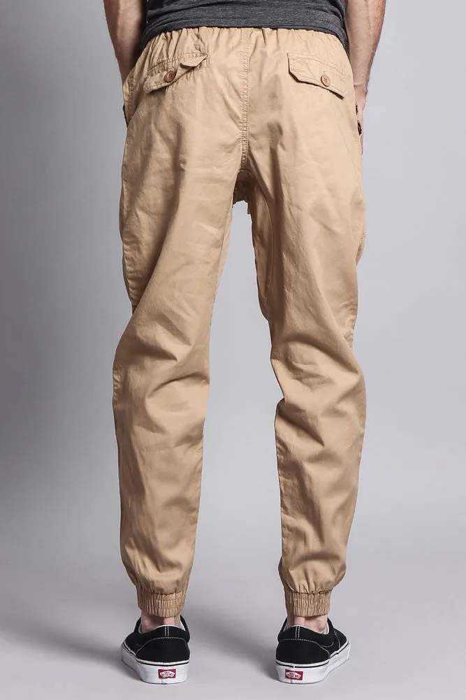 Non-Stretch Twill Jogger Pants