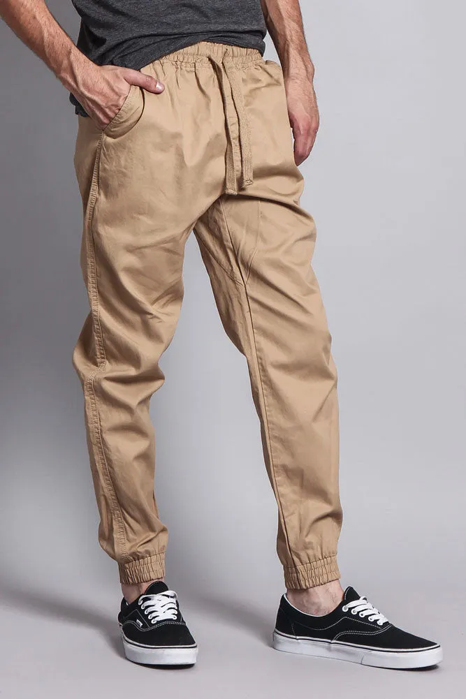 Non-Stretch Twill Jogger Pants