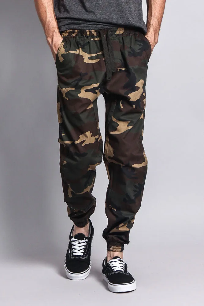 Non-Stretch Twill Jogger Pants