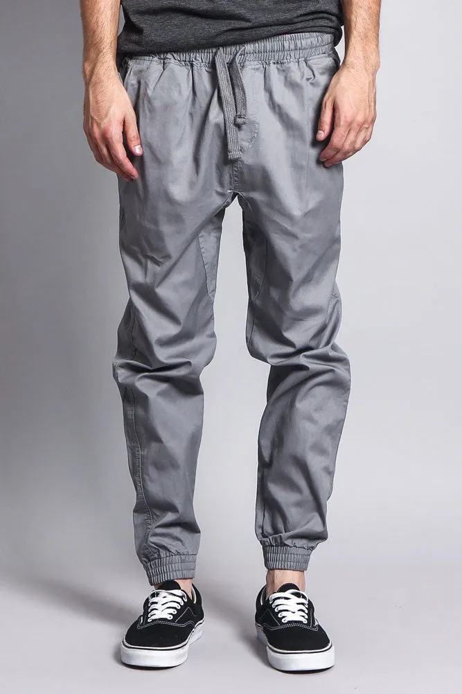 Non-Stretch Twill Jogger Pants