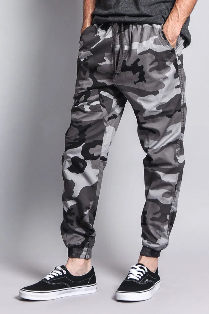 Non-Stretch Twill Jogger Pants