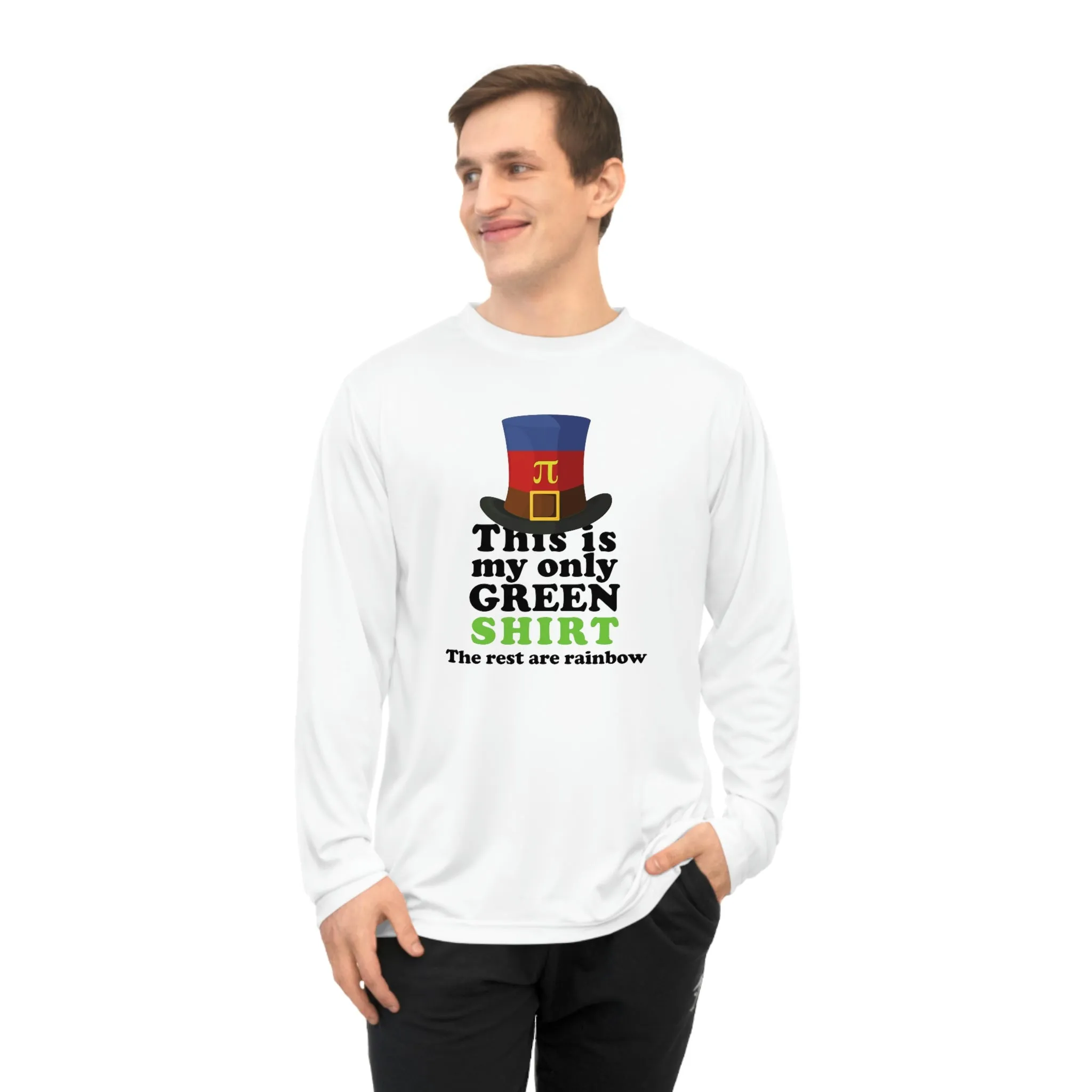 Polyamory Flag Unisex Performance Long Sleeve Shirt - My Only Green Shirt