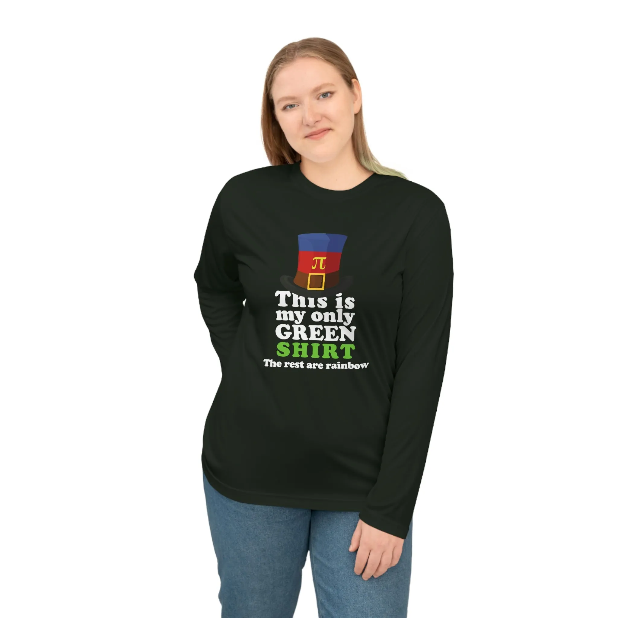 Polyamory Flag Unisex Performance Long Sleeve Shirt - My Only Green Shirt