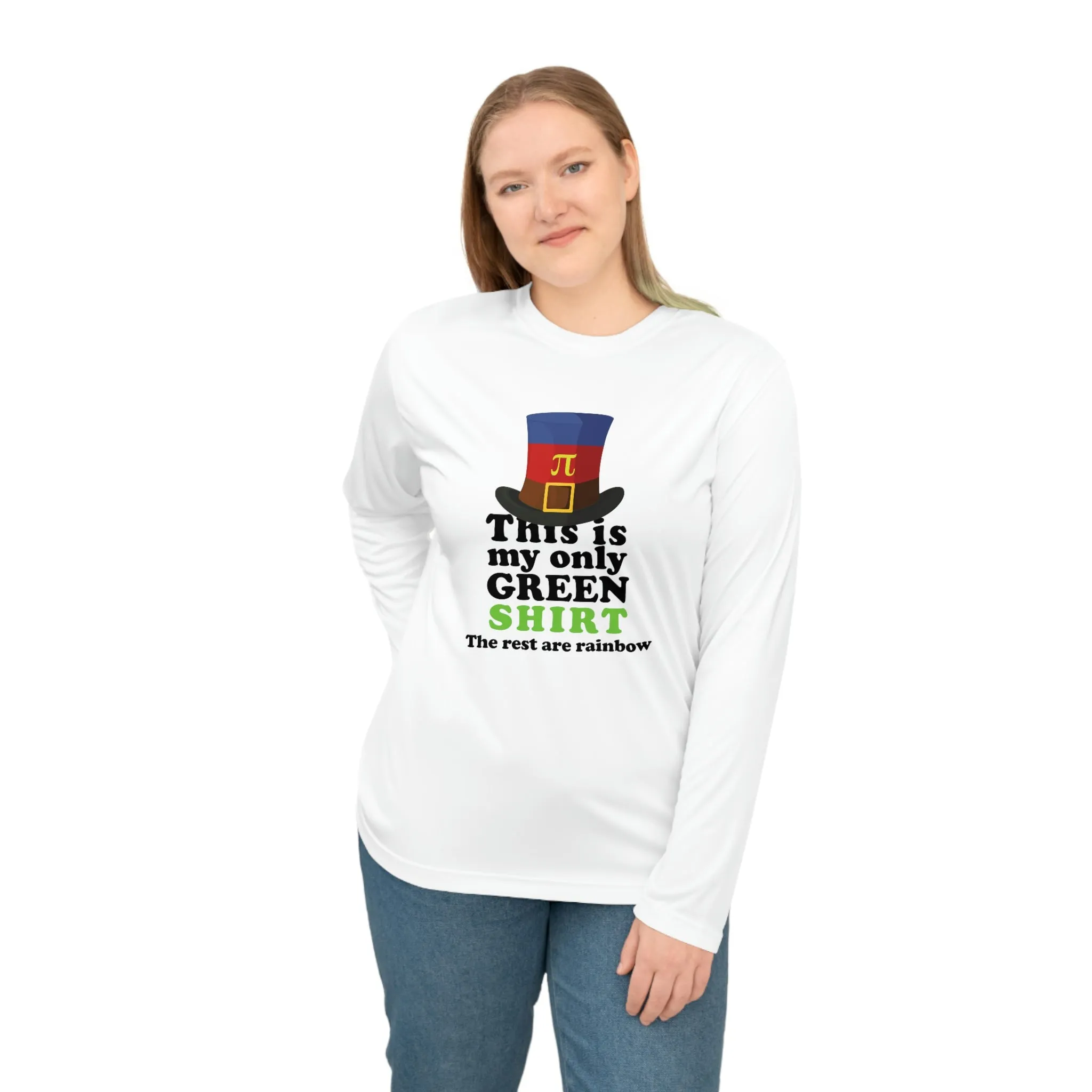 Polyamory Flag Unisex Performance Long Sleeve Shirt - My Only Green Shirt