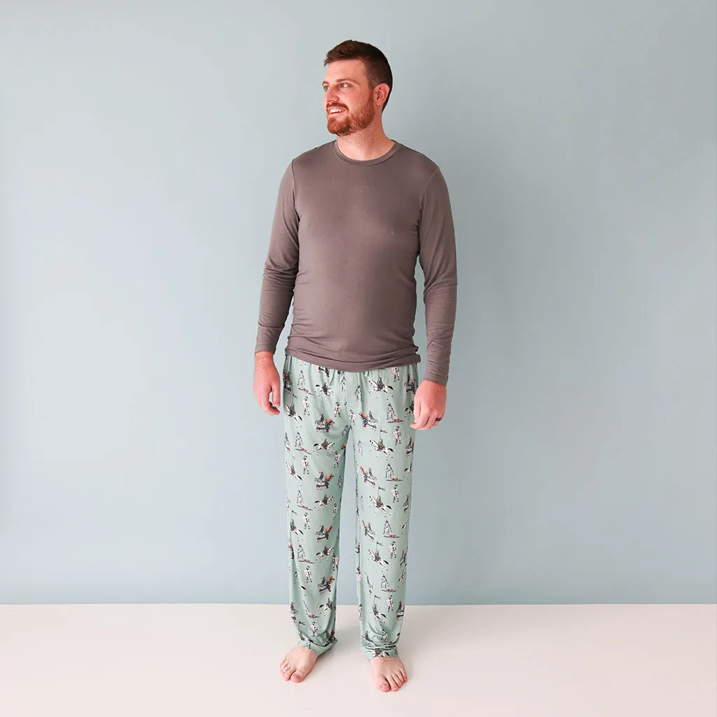 Posh Peanut ~ Men's Long Sleeve Pajama  Set ~ Wallace