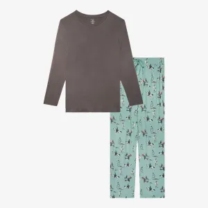 Posh Peanut ~ Men's Long Sleeve Pajama  Set ~ Wallace