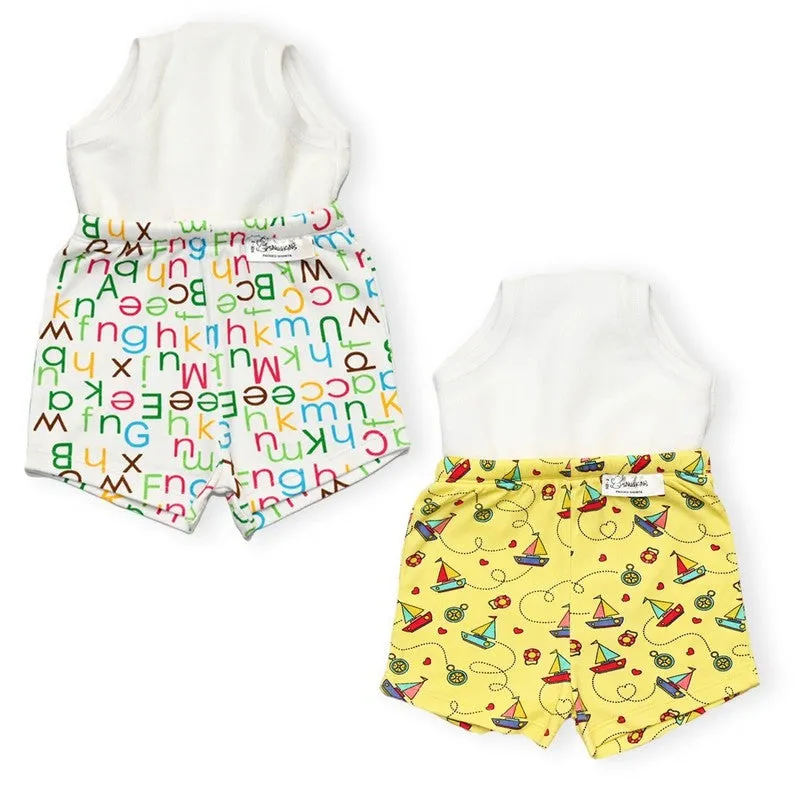 Potty Training Shorts for Toddlers, Boys and Girls | 100% Cotton (Size 2, Fits 2 – 3 years) - Pack of 2