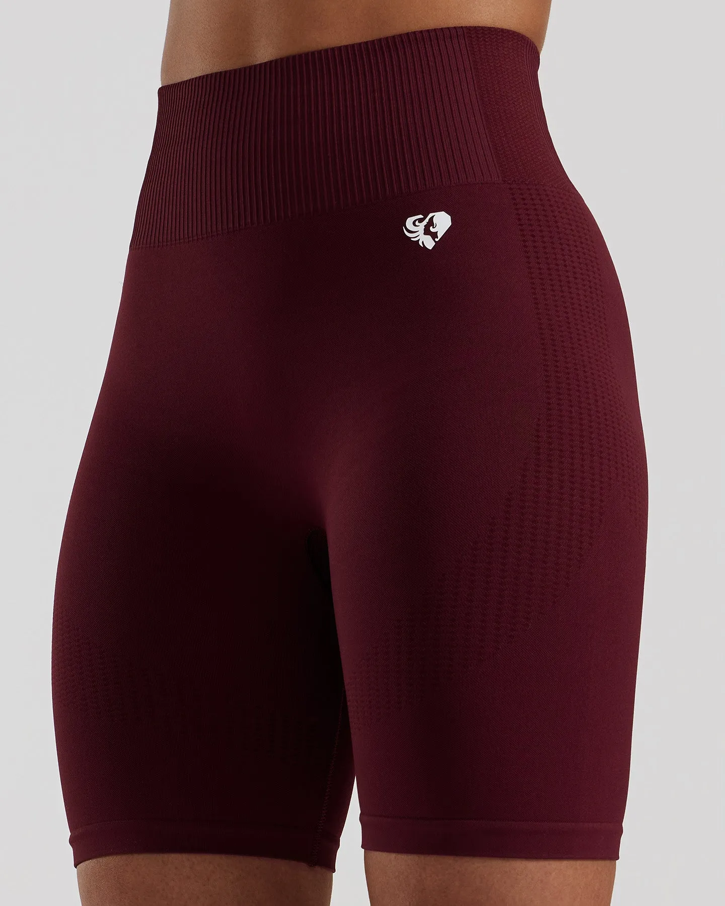 Power Seamless Cycling Shorts | Dark Cherry