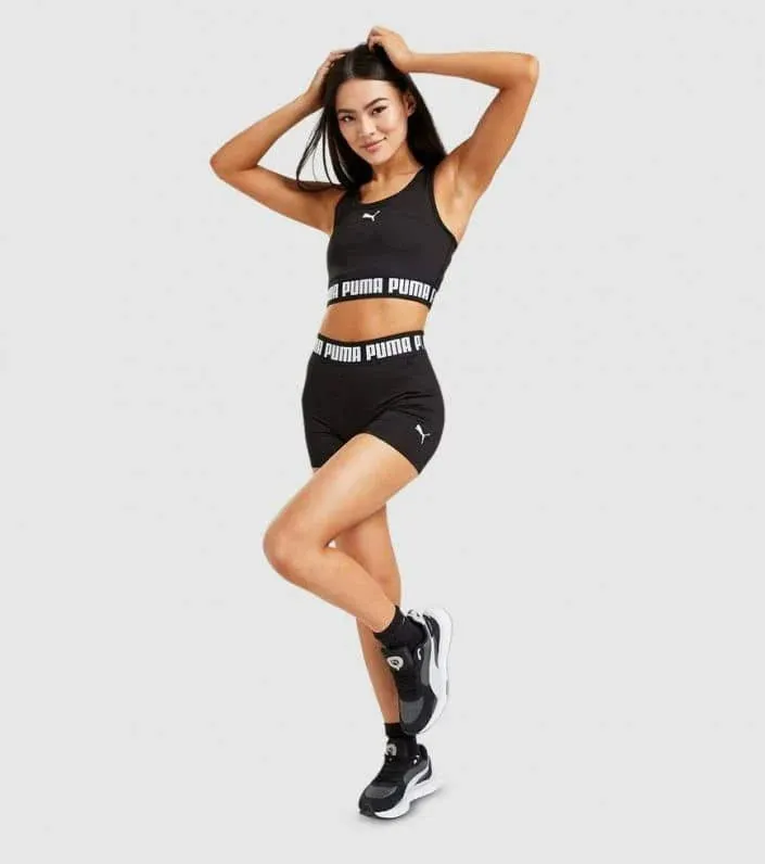 PUMA WOMEN'S TRAIN 3 BLACK SHORT TIGHTS