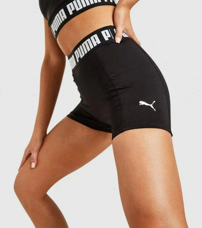 PUMA WOMEN'S TRAIN 3 BLACK SHORT TIGHTS