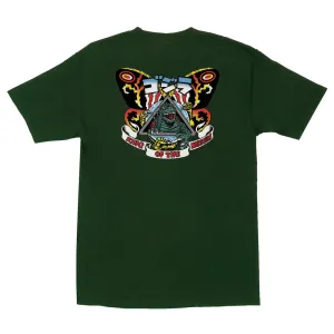 Santa Cruz Godzilla Natas Mothra Mens T-Shirt - FOREST