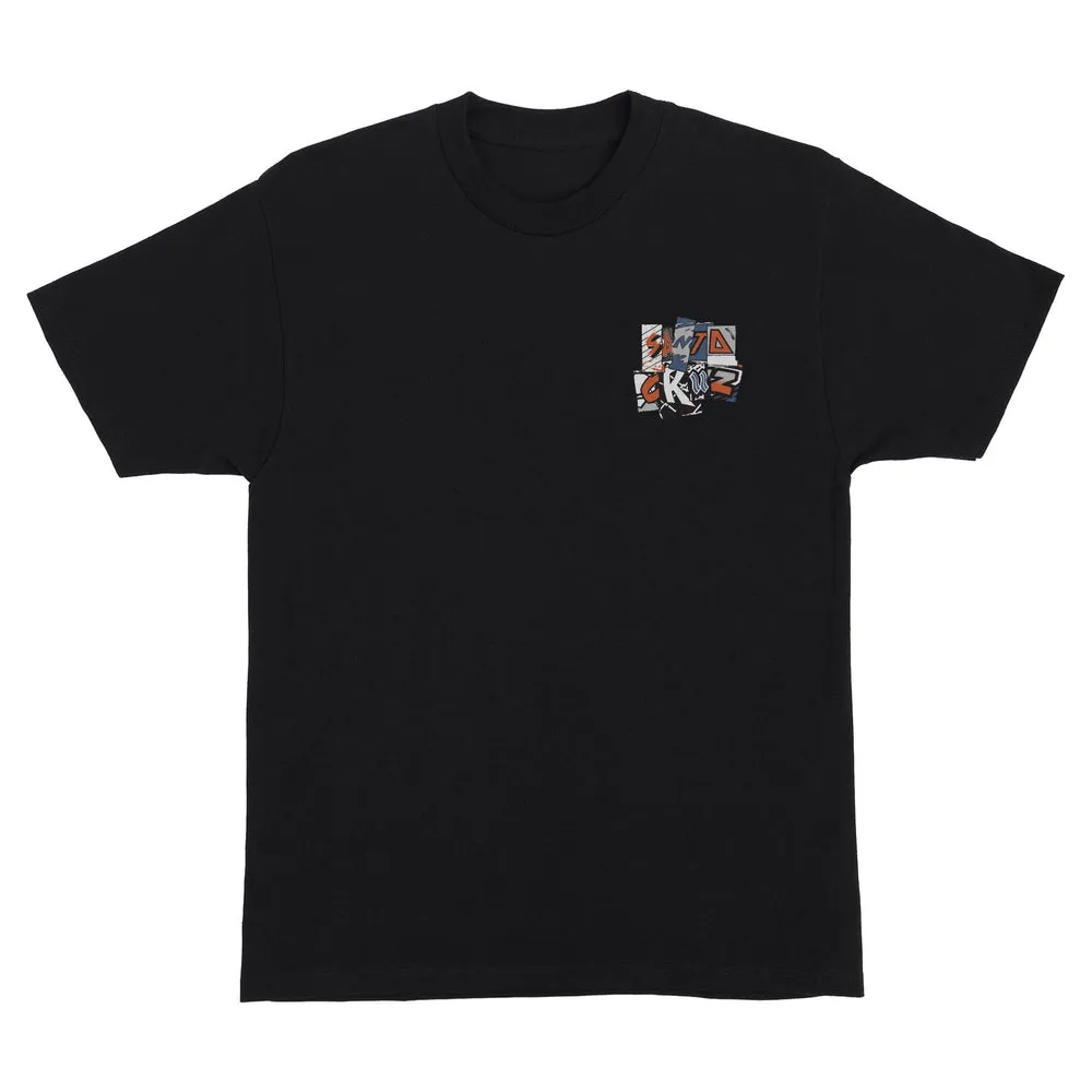 Santa Cruz Kickback Mens T-Shirt - BLACK