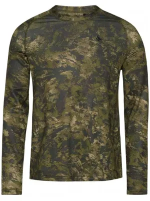 SEELAND Active Camo Long Sleeve T-Shirt - InVis Green