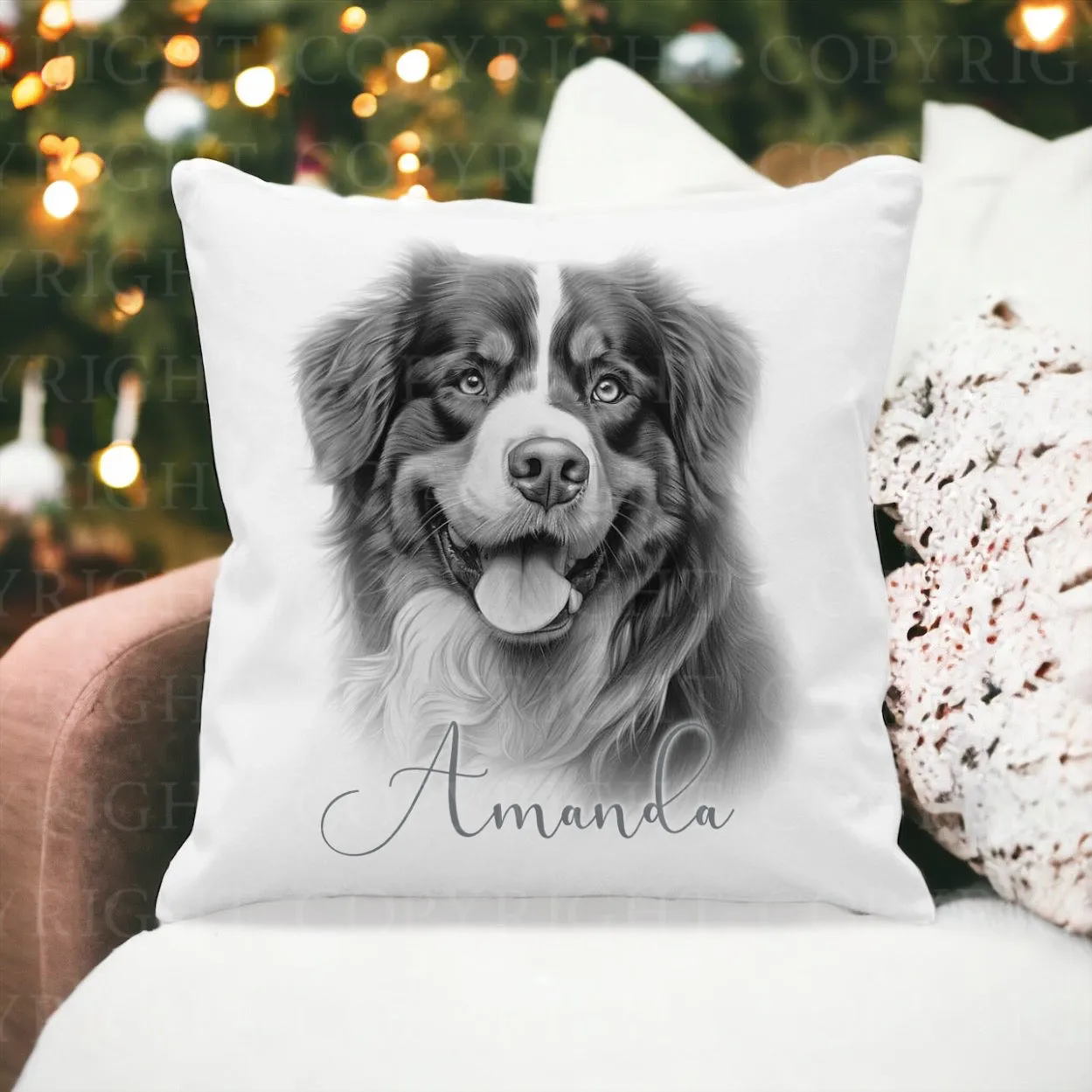 Sketch Design Cushion Bernese