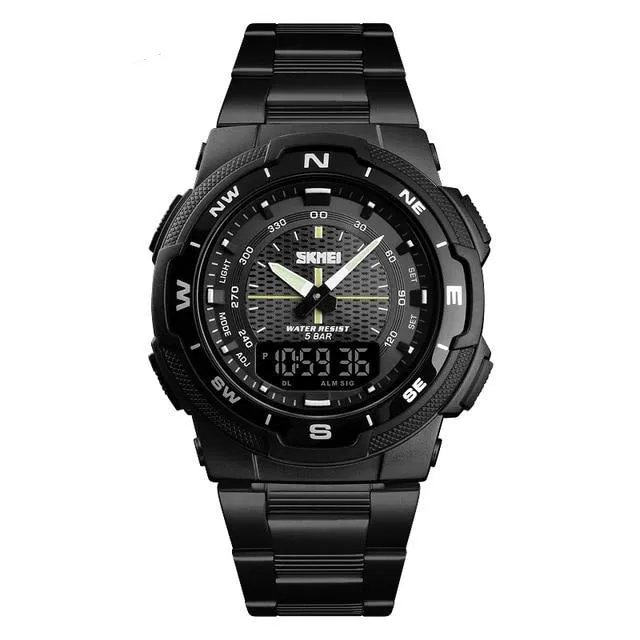 SKMEI 1370 Fashion Sport Watch for Men w/ Stopwatch & Chronograph