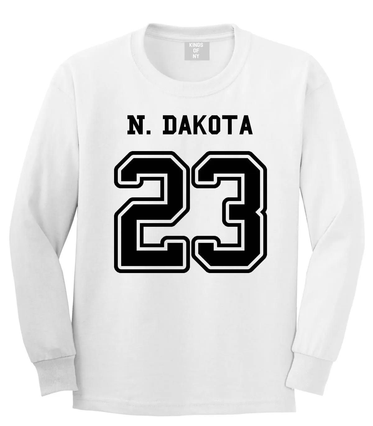 Sport Style North Dakota 23 Team State Jersey Long Sleeve T-Shirt