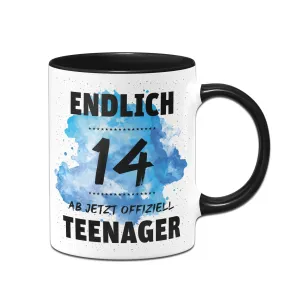 Tasse - Endlich 14 - Ab jetzt offiziell Teenager