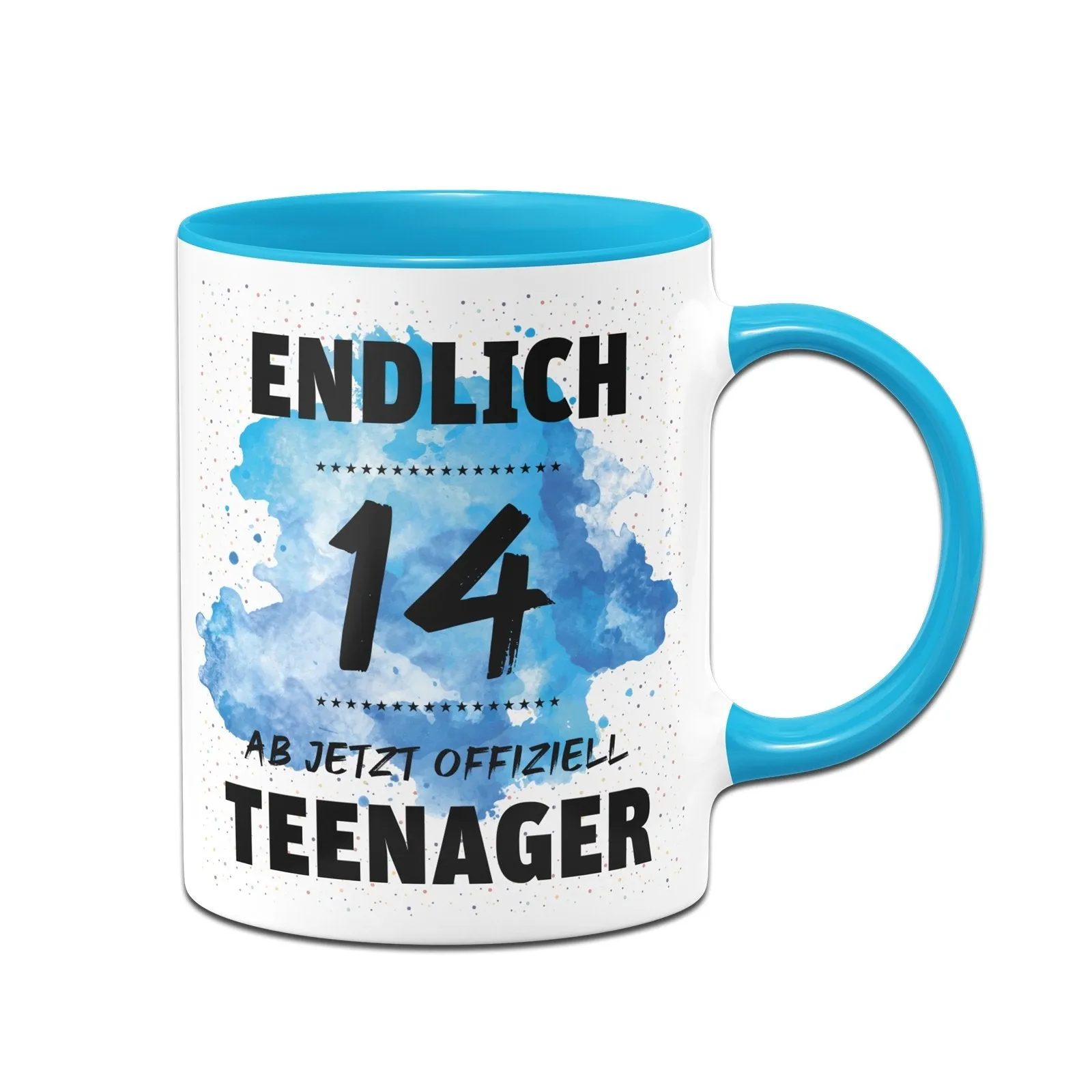 Tasse - Endlich 14 - Ab jetzt offiziell Teenager