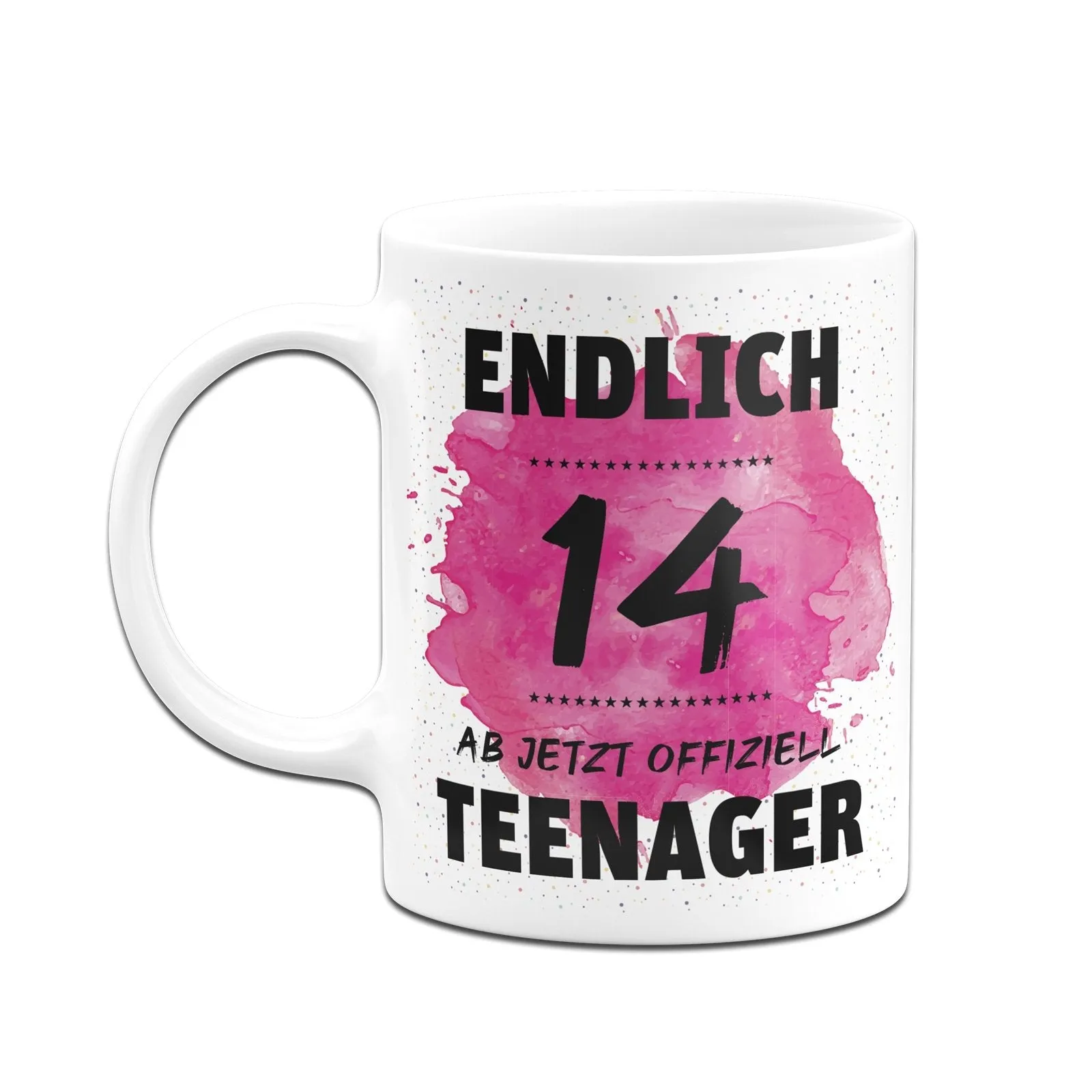 Tasse - Endlich 14 - Ab jetzt offiziell Teenager