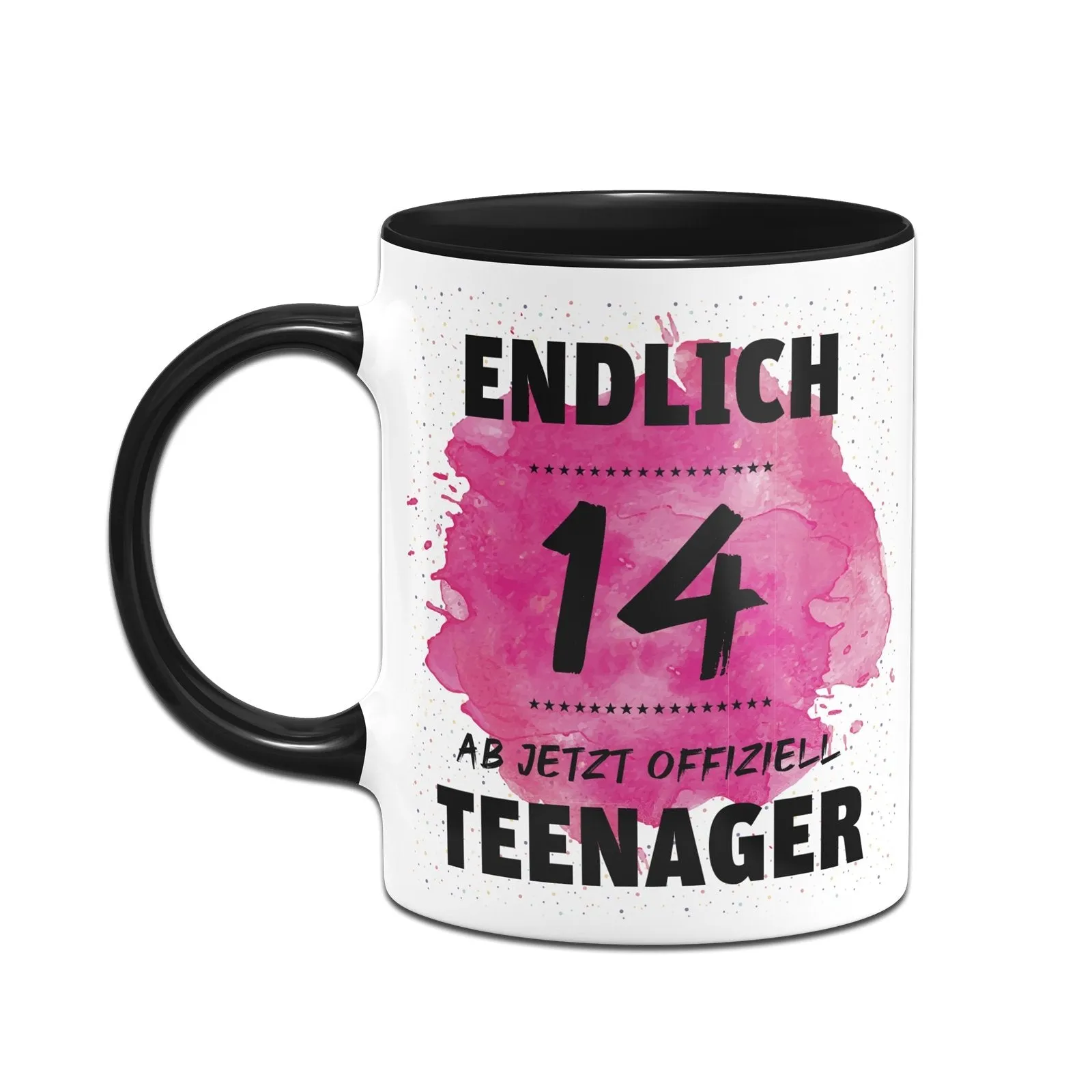 Tasse - Endlich 14 - Ab jetzt offiziell Teenager