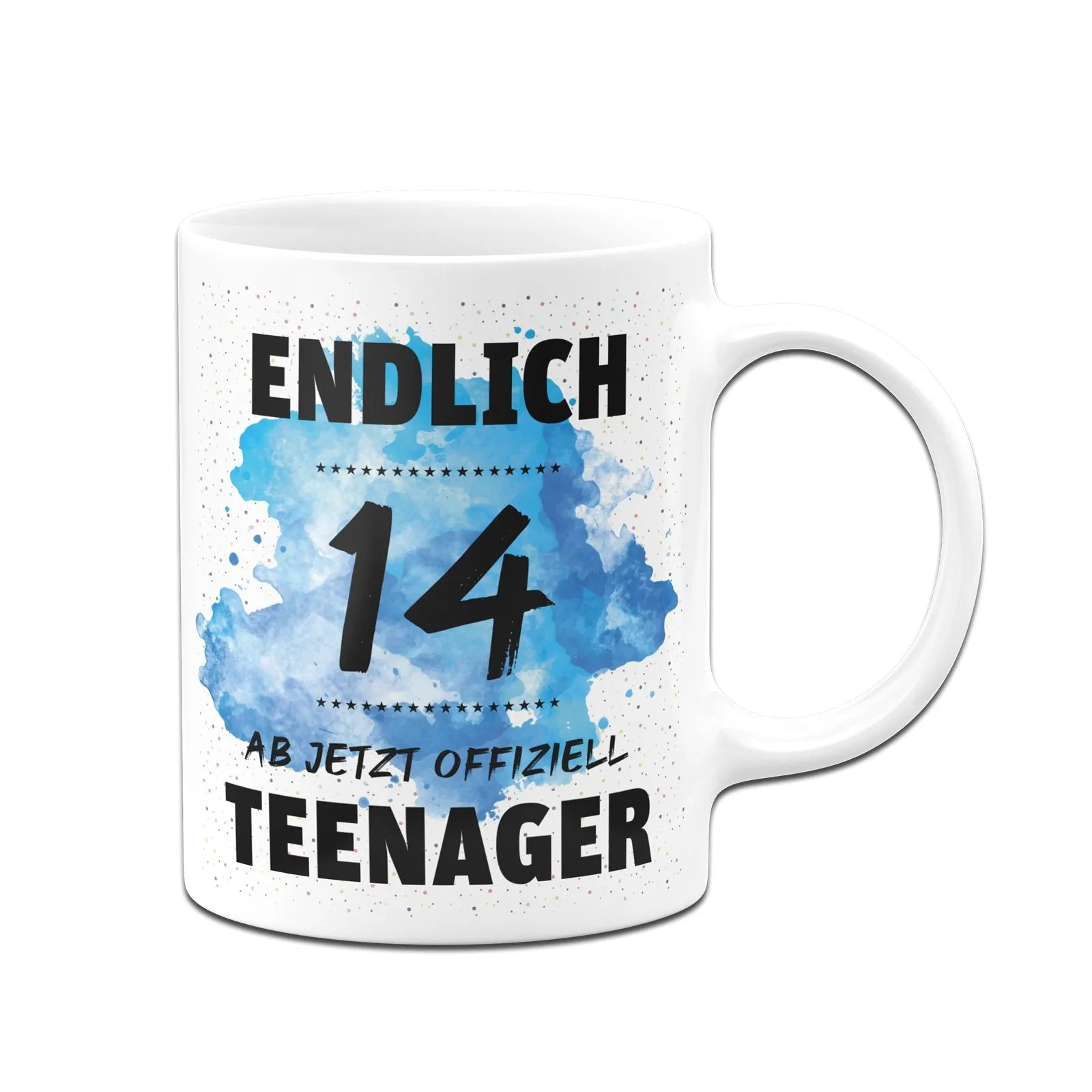 Tasse - Endlich 14 - Ab jetzt offiziell Teenager