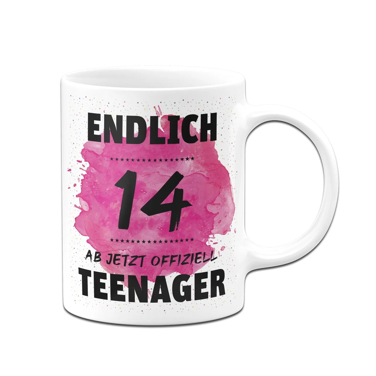 Tasse - Endlich 14 - Ab jetzt offiziell Teenager