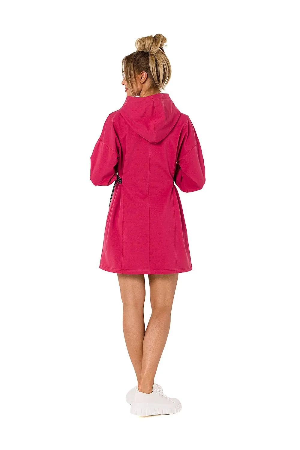 TEEK - Side Tied Sweatshirt Hoodie Dress