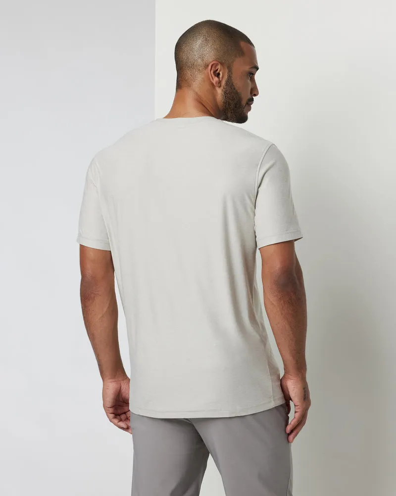 VUORI Strato Tech Tee - SALT HEATHER