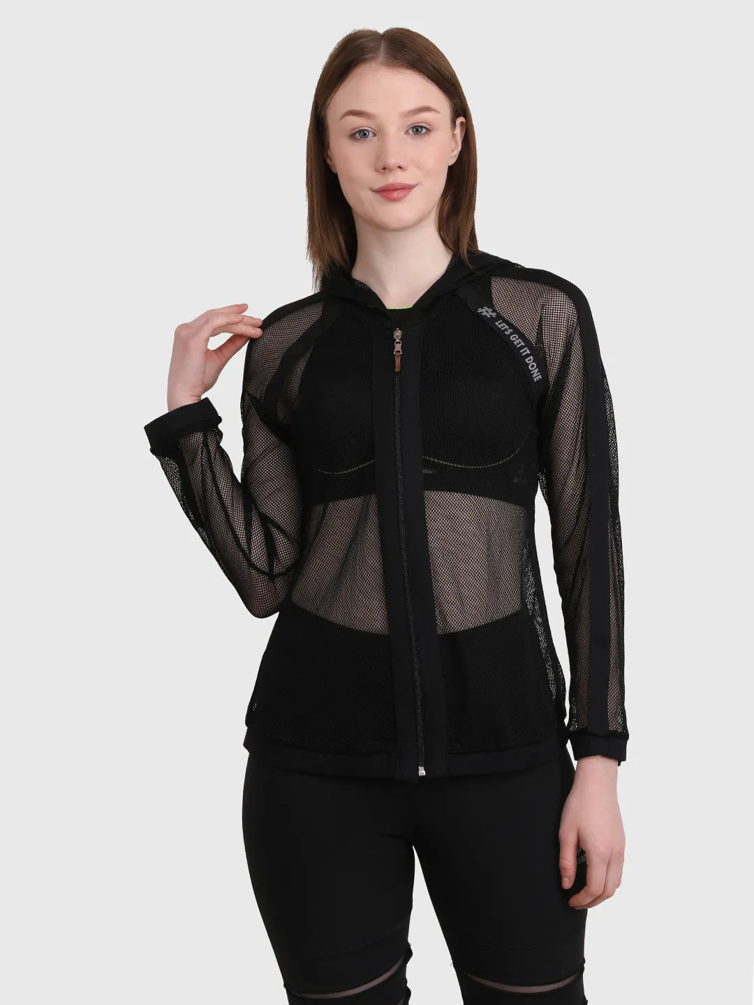 Women’s Active Mesh Zipper Jacket