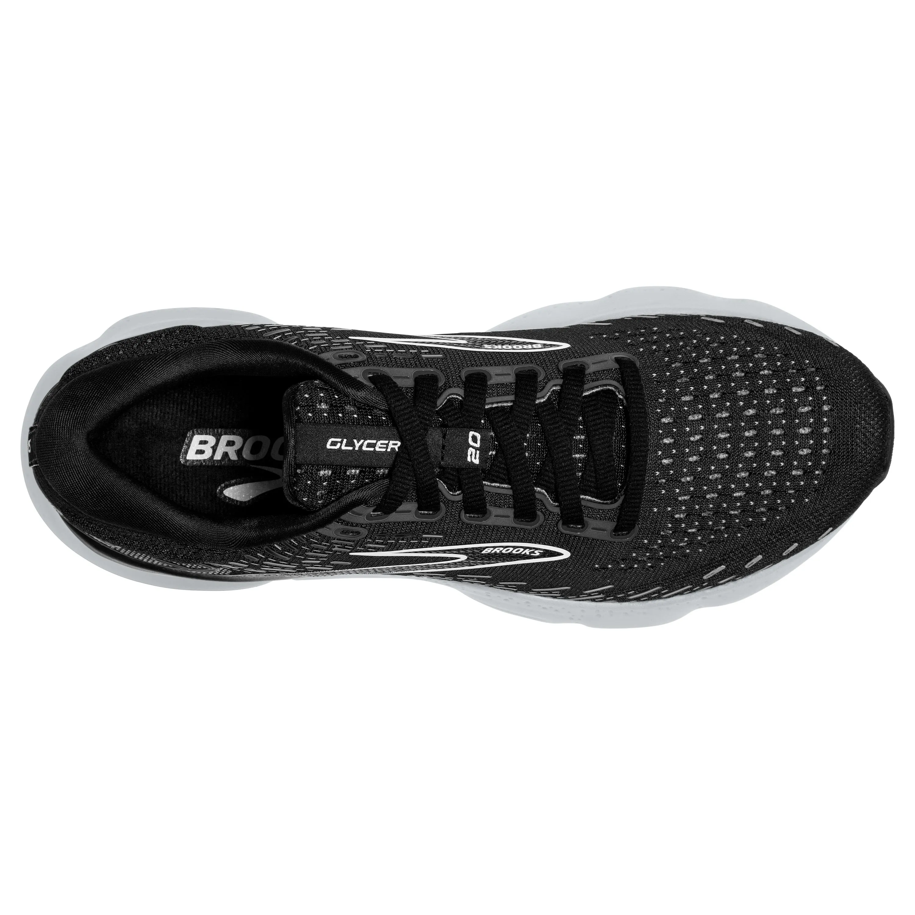 Women's Brooks Glycerin 20 Color: Black/White/Alloy