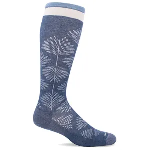 Women's Full Floral Moderate Graduated Compression Socks