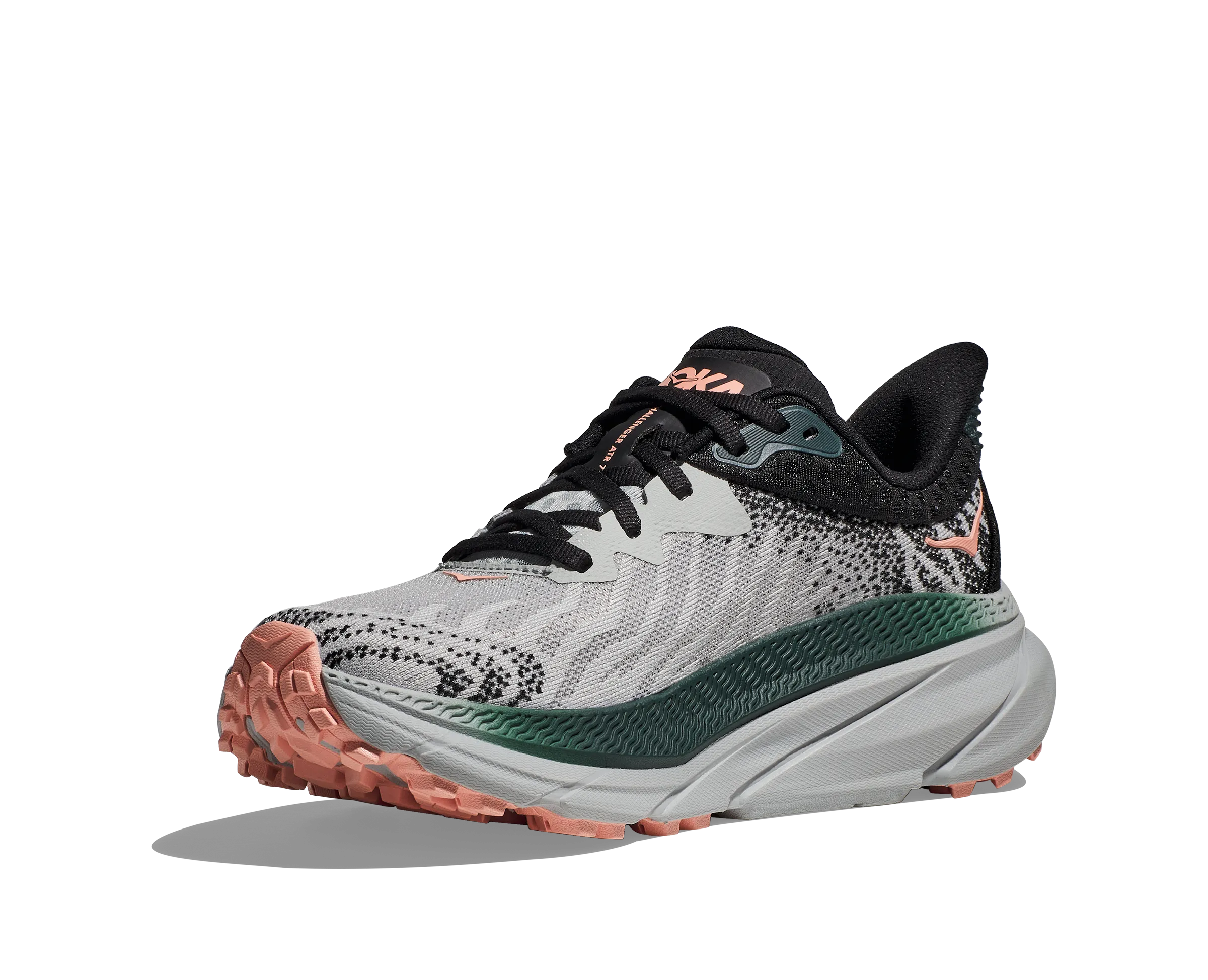 Women's Hoka Challenger 7 Color: Harbor Mist/Spruce (WIDE WIDTH)