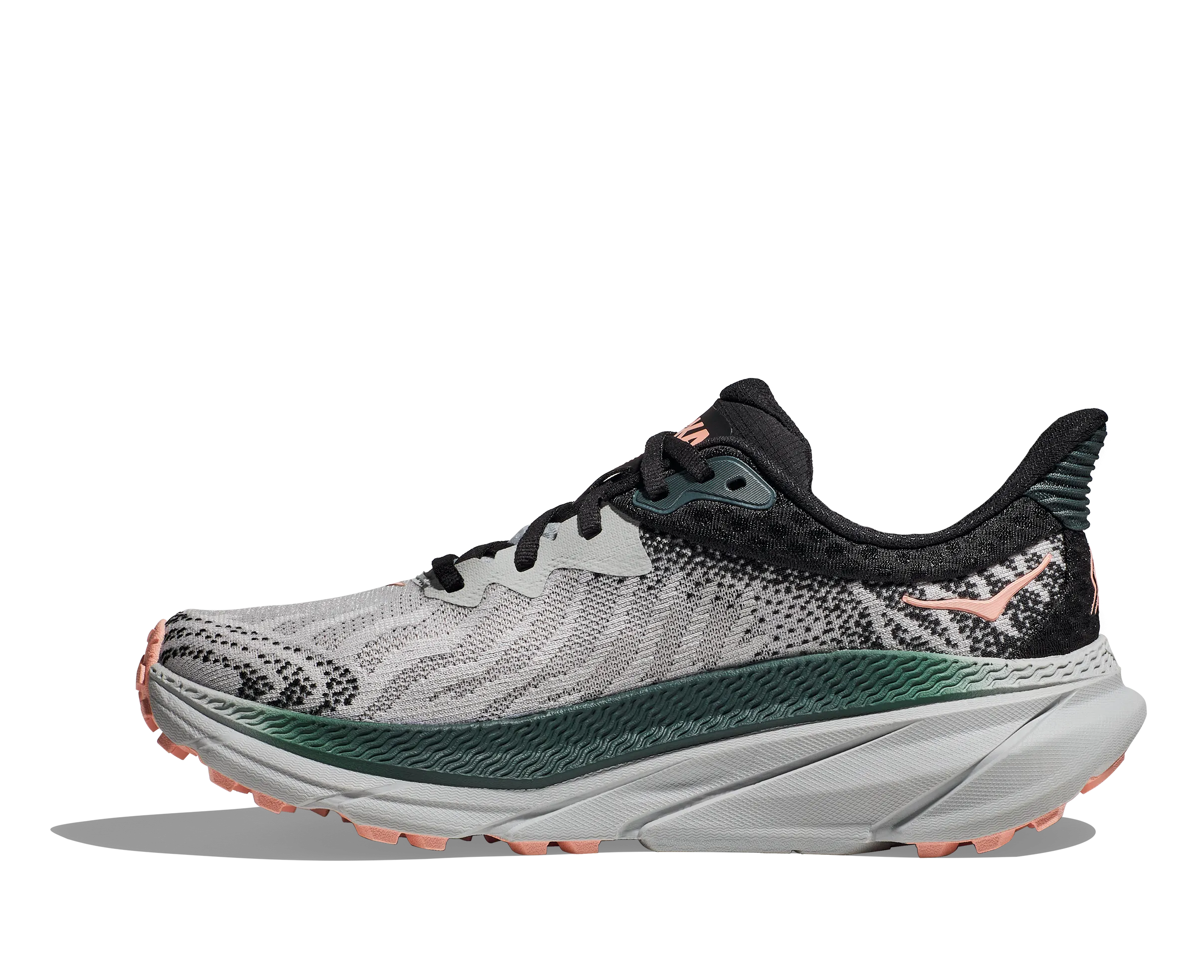 Women's Hoka Challenger 7 Color: Harbor Mist/Spruce (WIDE WIDTH)