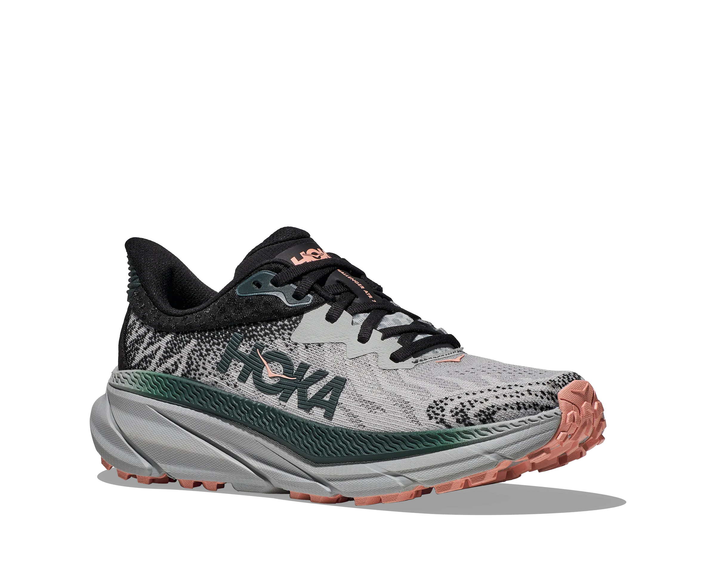 Women's Hoka Challenger 7 Color: Harbor Mist/Spruce (WIDE WIDTH)