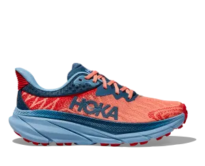 WOMEN'S HOKA CHALLENGER ATR 7 1134498PPYR COLOR: PAPAYA/REAL TEAL