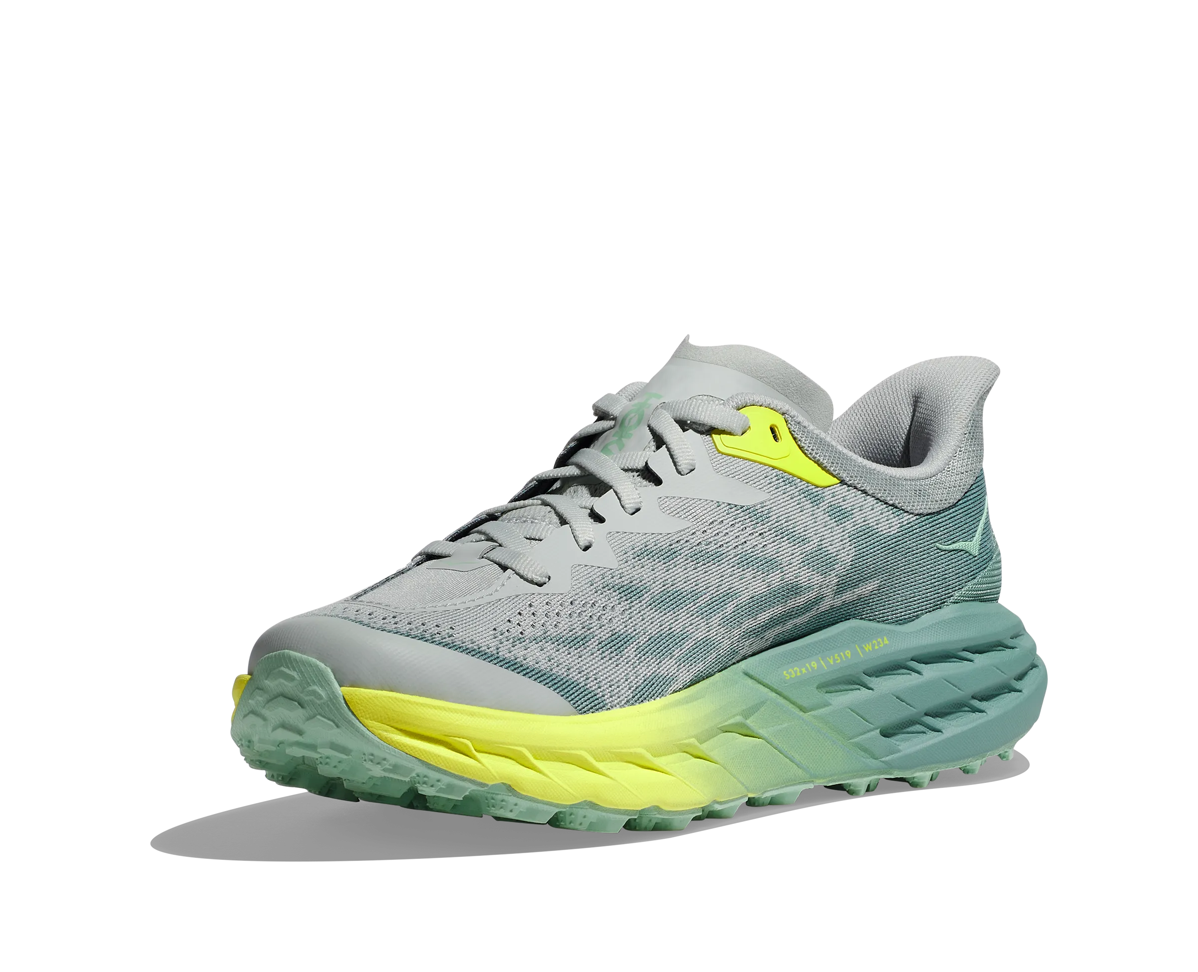 Women's Hoka Speedgoat 5 Color: Mercury/Trellis (WIDE WIDTH)