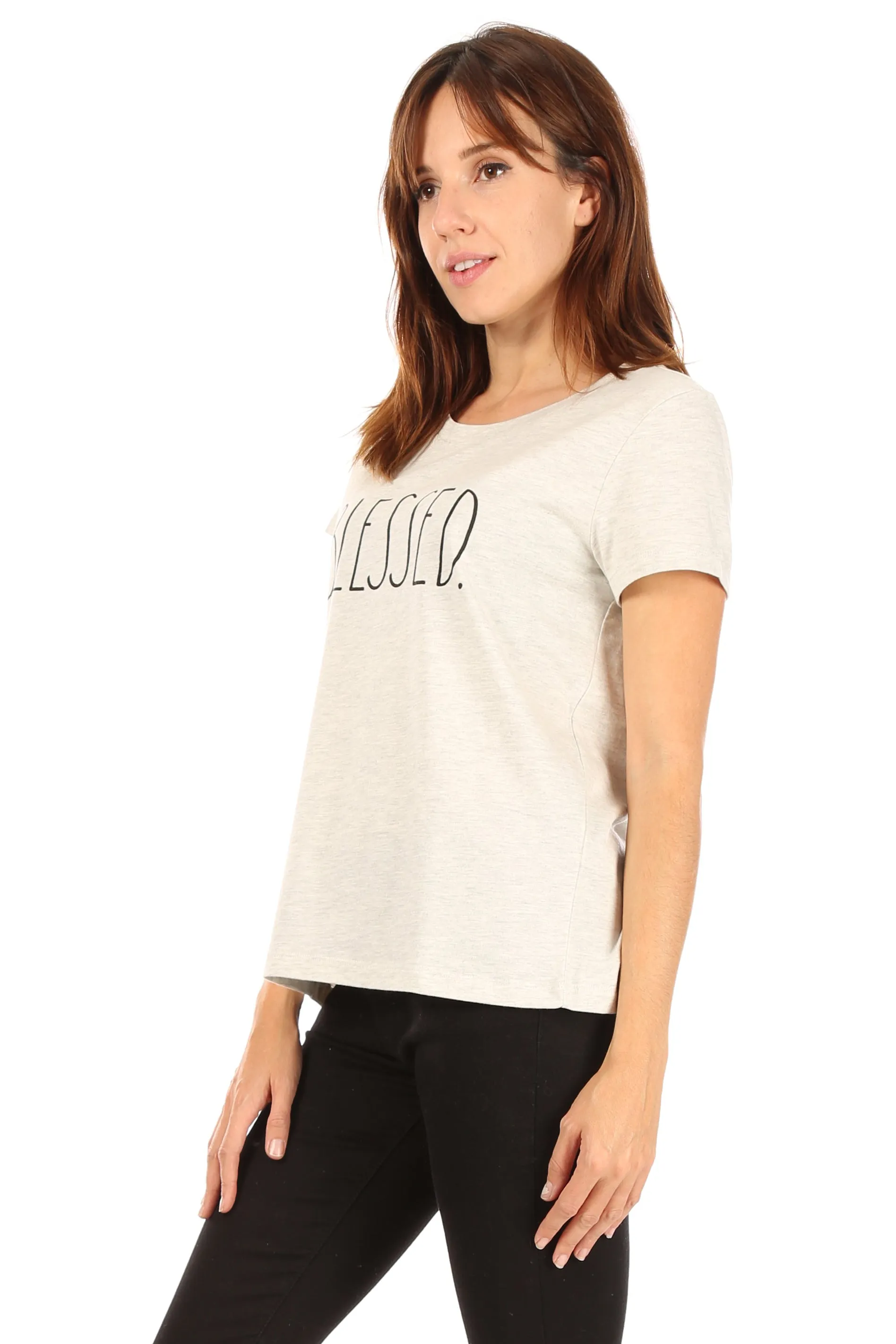 Women's "BLESSED" Short Sleeve Icon T-Shirt