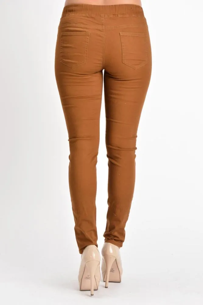 Women's Skinny Twill Jogger Pants