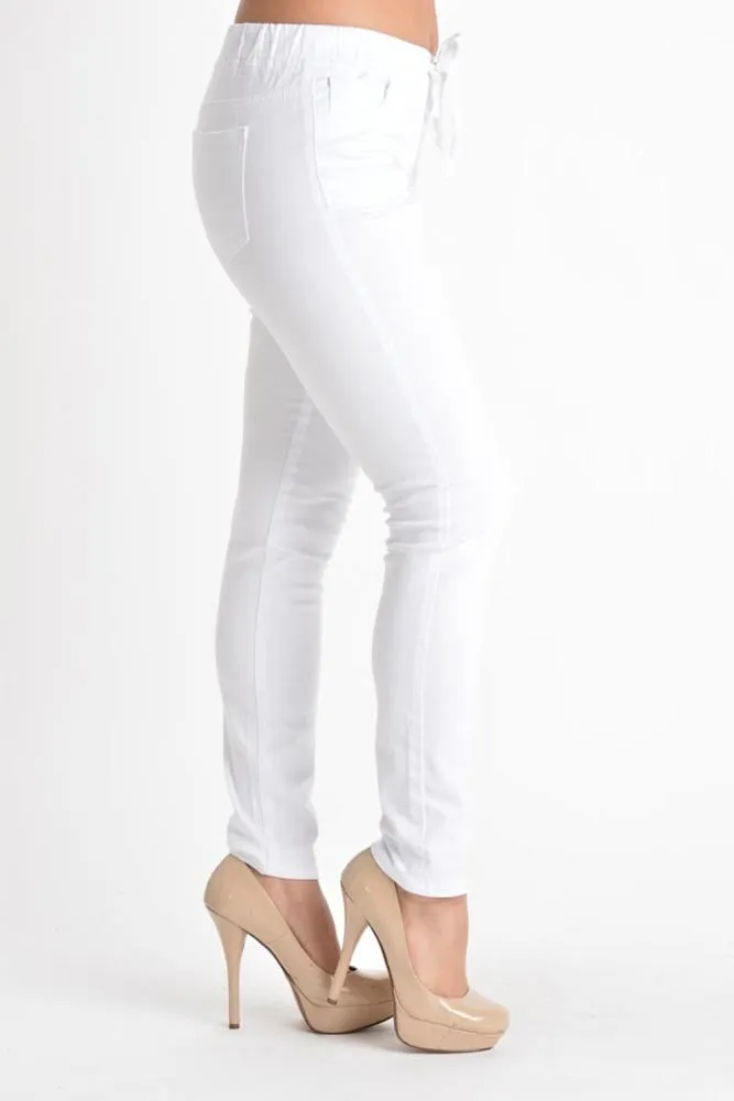 Women's Skinny Twill Jogger Pants