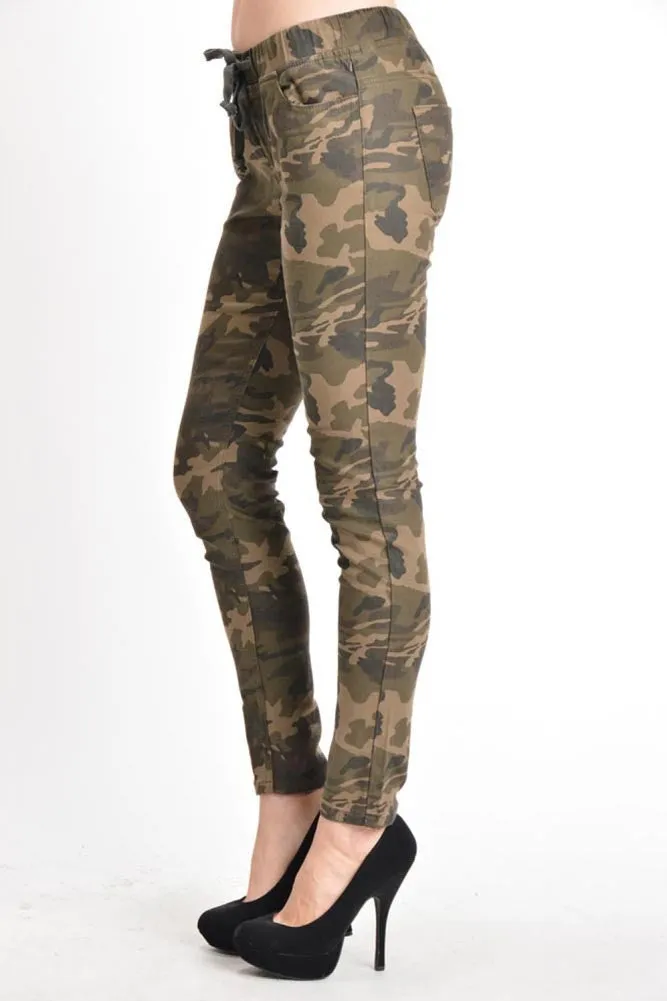 Women's Skinny Twill Jogger Pants