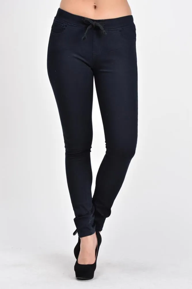 Women's Skinny Twill Jogger Pants