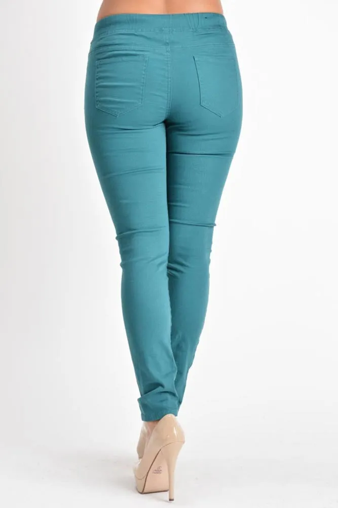 Women's Skinny Twill Jogger Pants