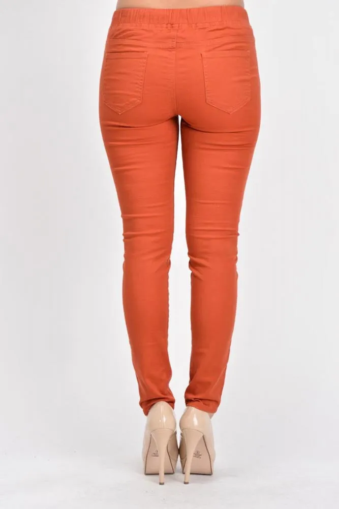 Women's Skinny Twill Jogger Pants